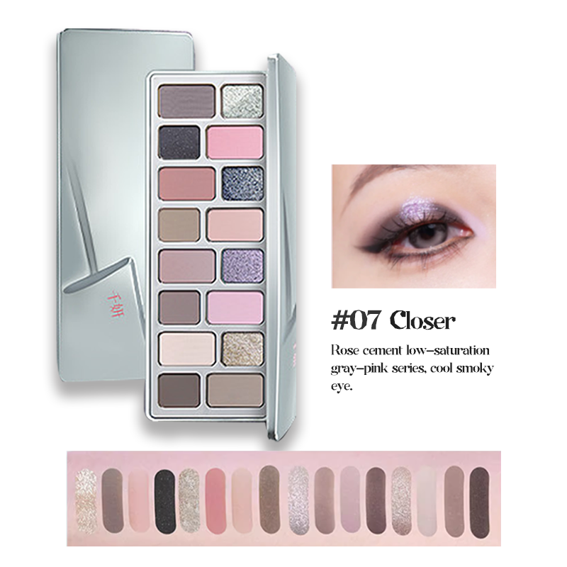 CHEERYEP (QIANYAN) 16-Color Natural Star Eye Shadow Palette - 07#Closer