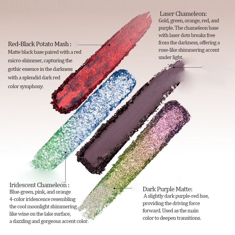 CHEERYEP (QIANYAN) 16-Color Natural Star Eye Shadow Palette - 09#Floating Life