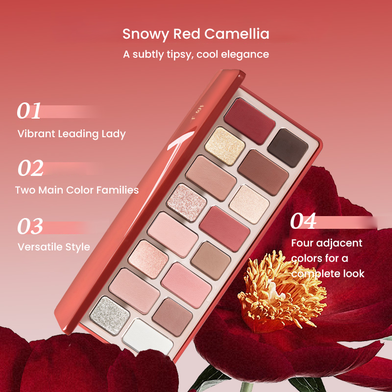 CHEERYEP (QIANYAN) 16-Color Natural Star Eye Shadow Palette - 12#Admiring