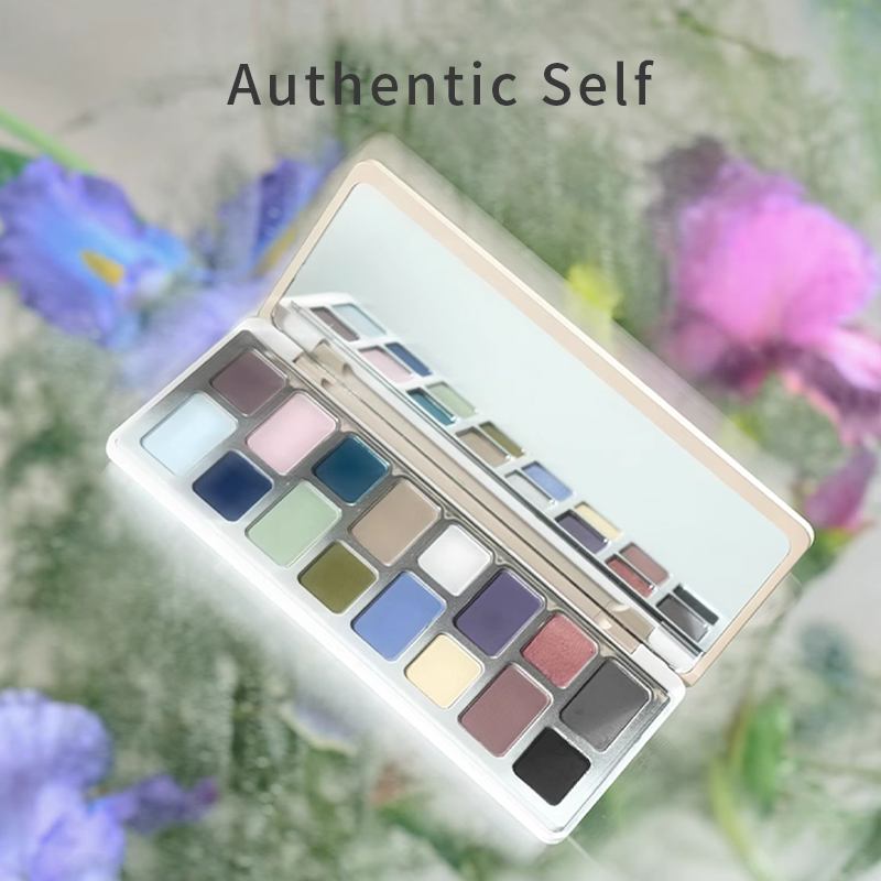 CHEERYEP (QIANYAN) 16-Color Natural Star Eye Shadow Palette - 13#Authentic Self