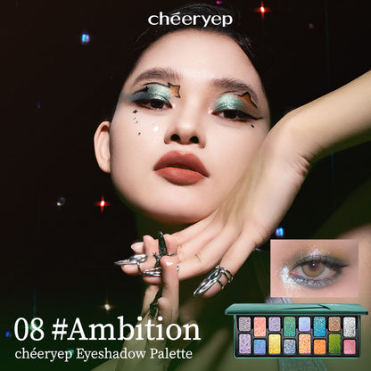 chéeryep 16-Color Natural Star Eye Shadow Palette - 08#Ambition