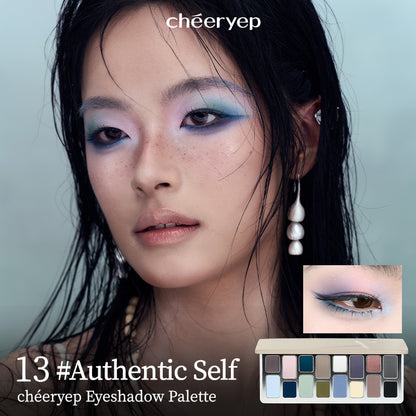 chéeryep 16-Color Natural Star Eye Shadow Palette - 13#Authentic Self