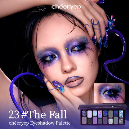chéeryep 16-Color Natural Star Eye Shadow Palette - 23#The Fall