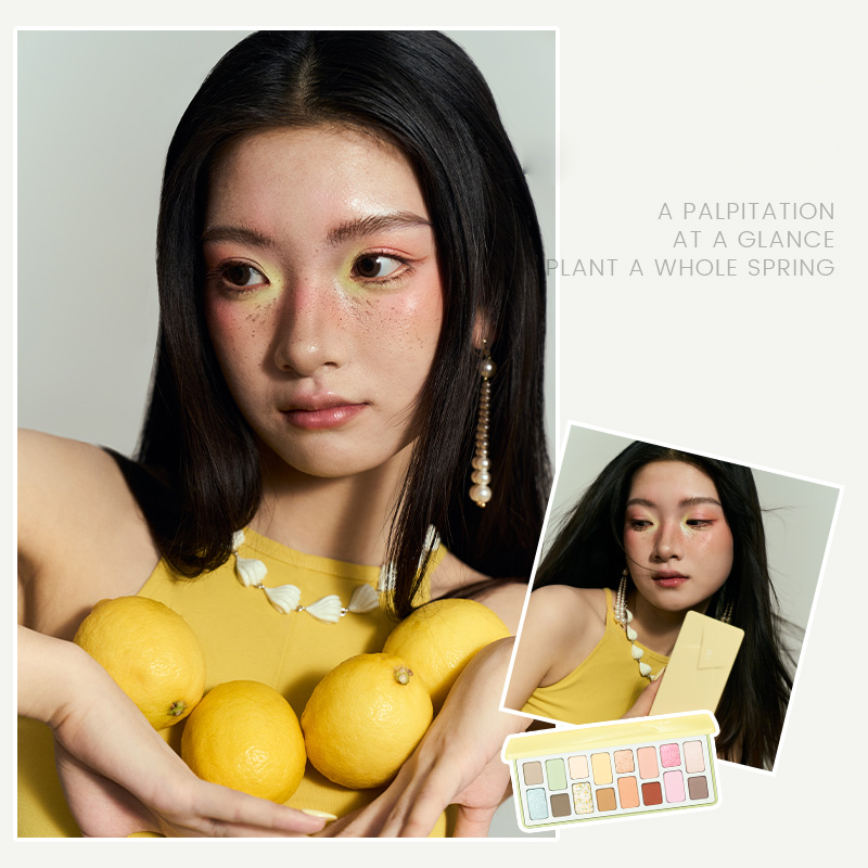 CHEERYEP (QIANYAN) 16-Color Natural Star Eye Shadow Palette - 14#Flipped