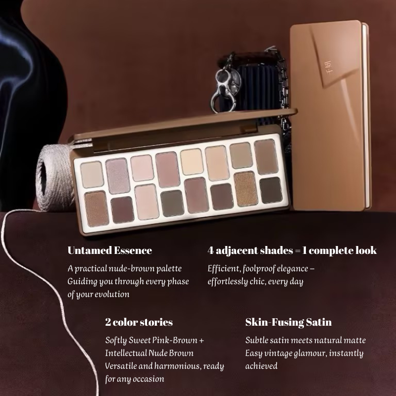 CHEERYEP (QIANYAN) 16-Color Natural Star Eye Shadow Palette - 17#Nude Heart