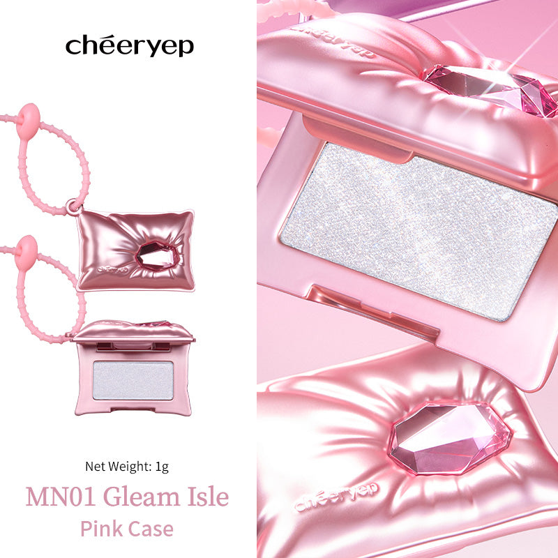 chéeryep Pillow Gem Mini Cream Highlighter MN01 Gleam Isle (Pink Case)