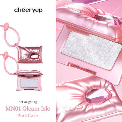 chéeryep Pillow Gem Mini Cream Highlighter MN01 Gleam Isle (Pink Case)